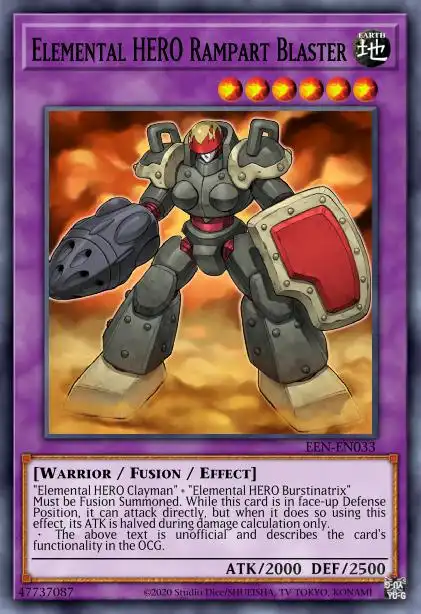 Edison Rulings for Elemental HERO Rampart Blaster